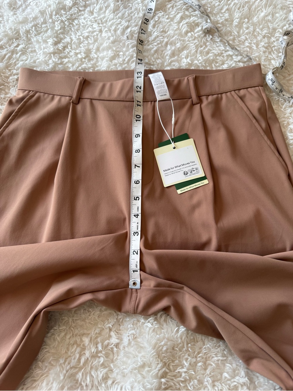 Halara Flex Daystretch Pants Trousers High Waist Stretch Pockets Tan Large NEW - Picture 5 of 10